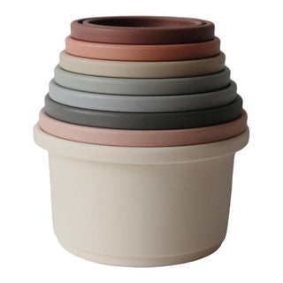 Mushie - Stacking cups beige