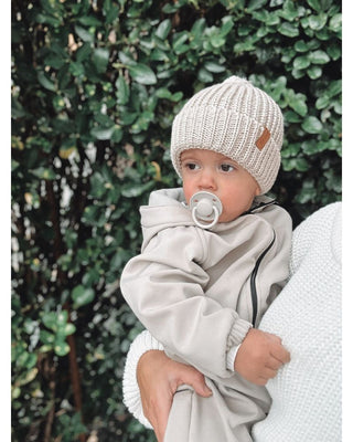 Babystyling Knitted Beanie - tupsupipo, Sand